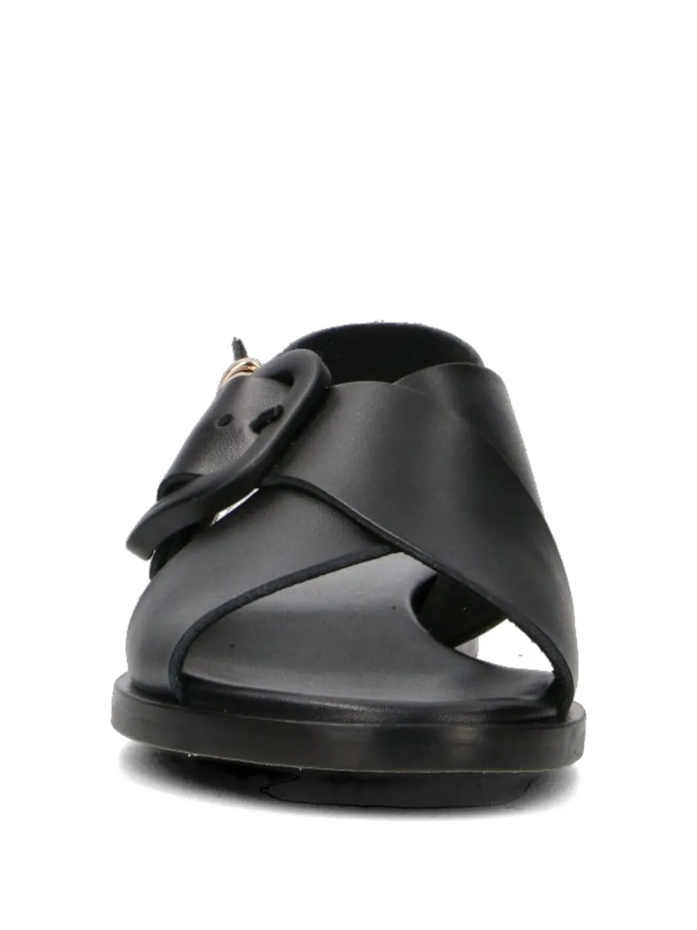 FRAU crossover-strap buckle-detail sandals Zwart