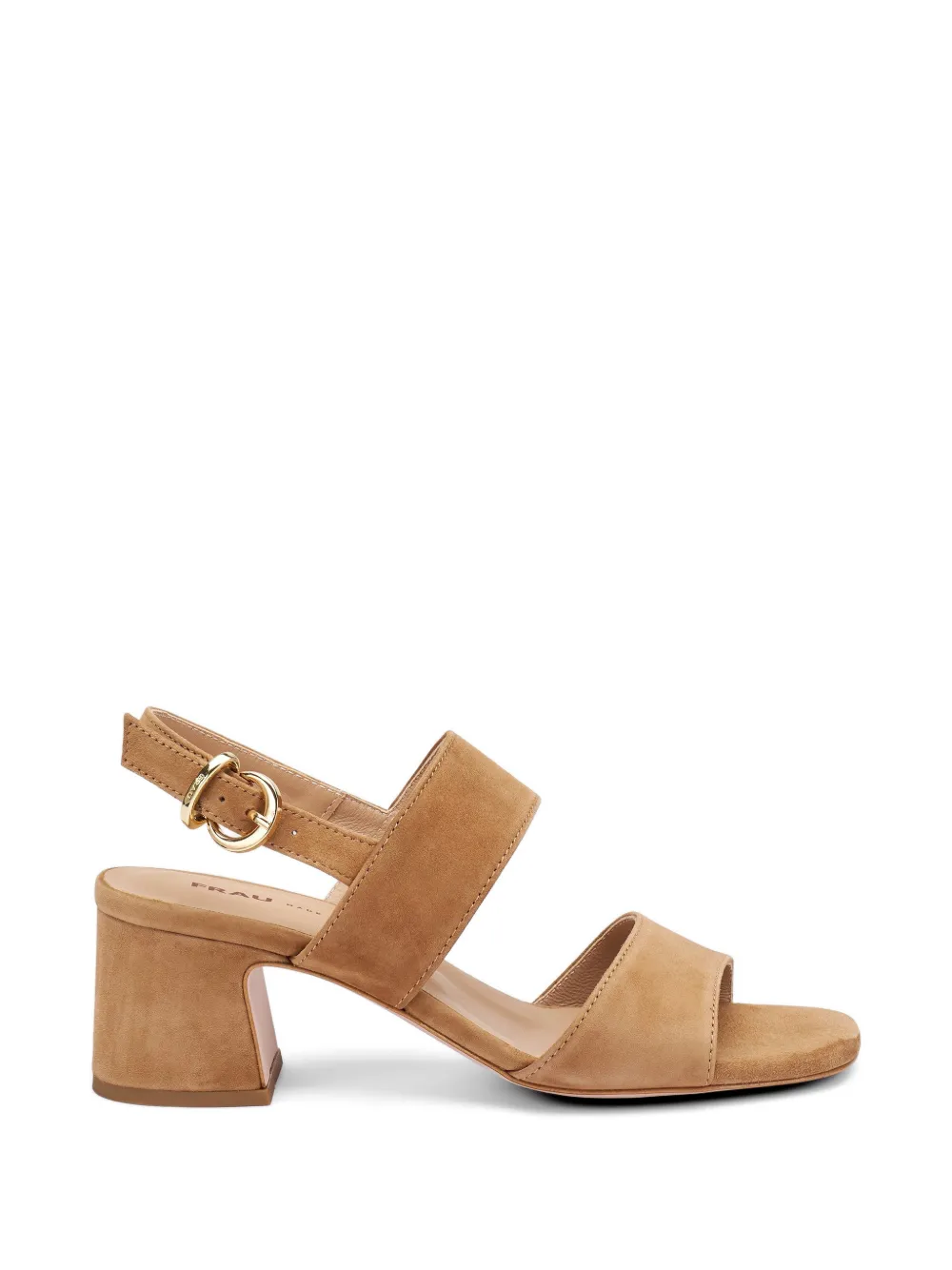 FRAU block-heel suede sandals - Toni neutri