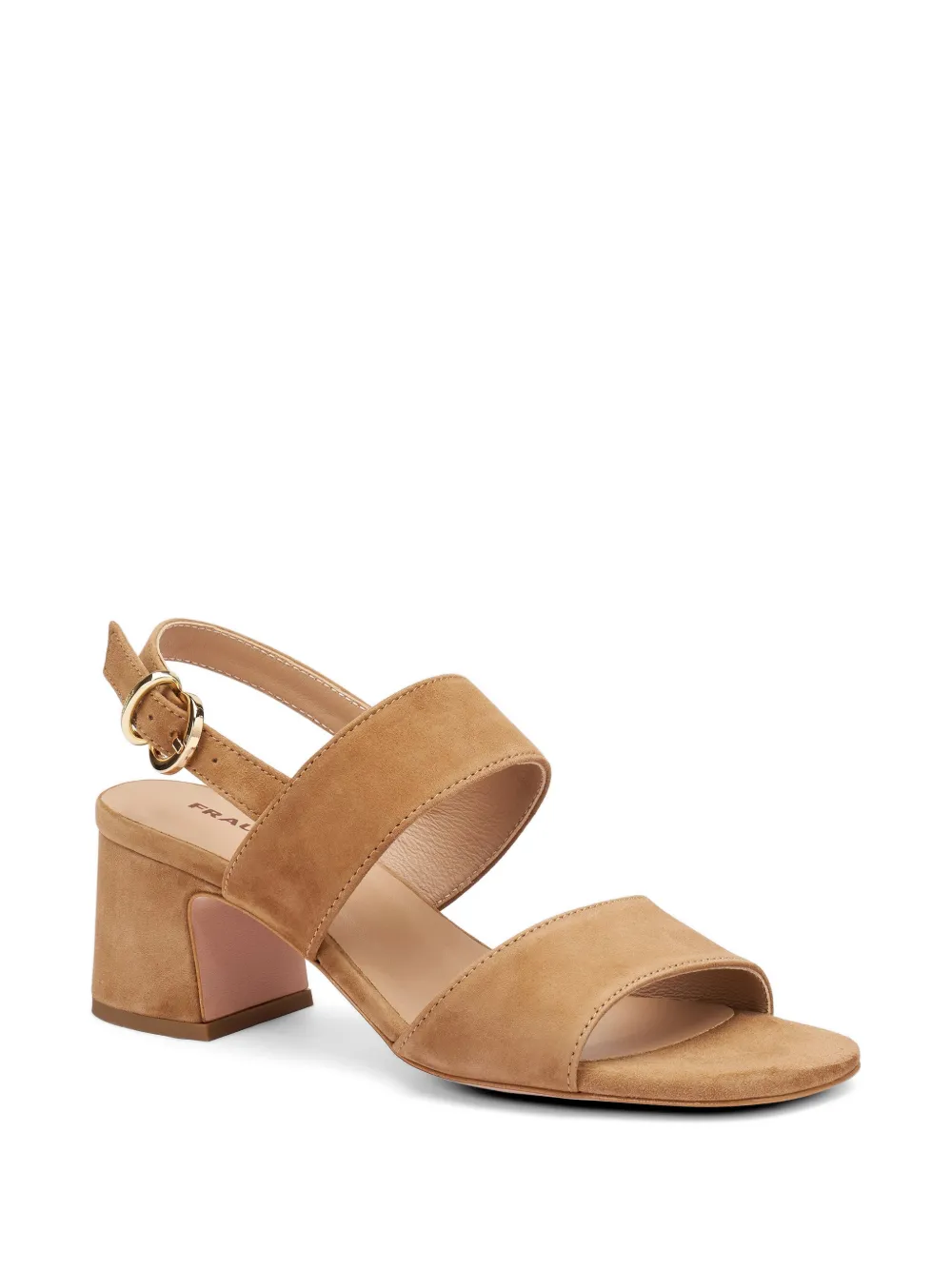 FRAU block-heel suede sandals Beige