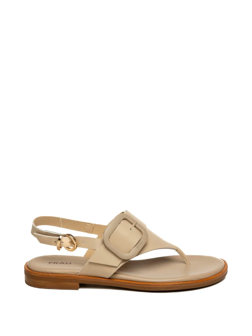 FRAU buckle-detail leather sandals Beige