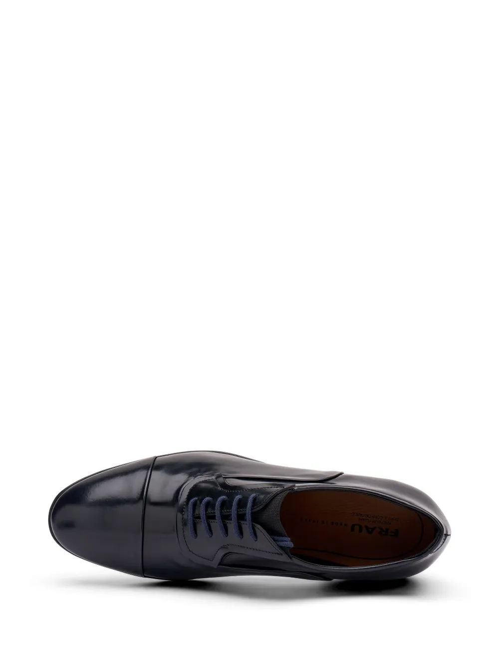 FRAU polished-leather Oxford shoes Blauw
