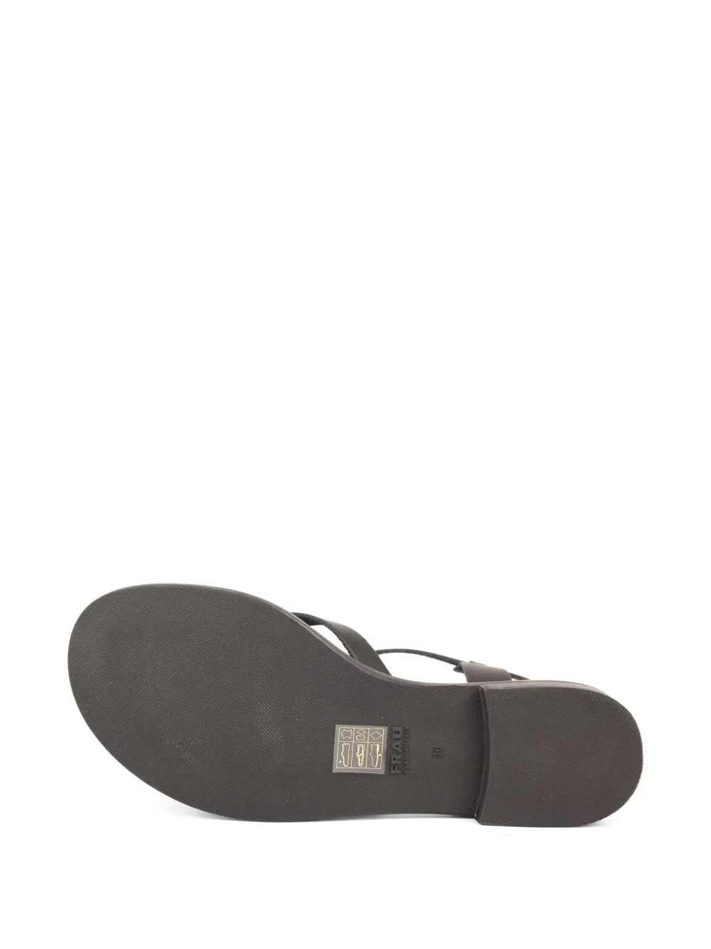 FRAU leather thong sandals Zwart