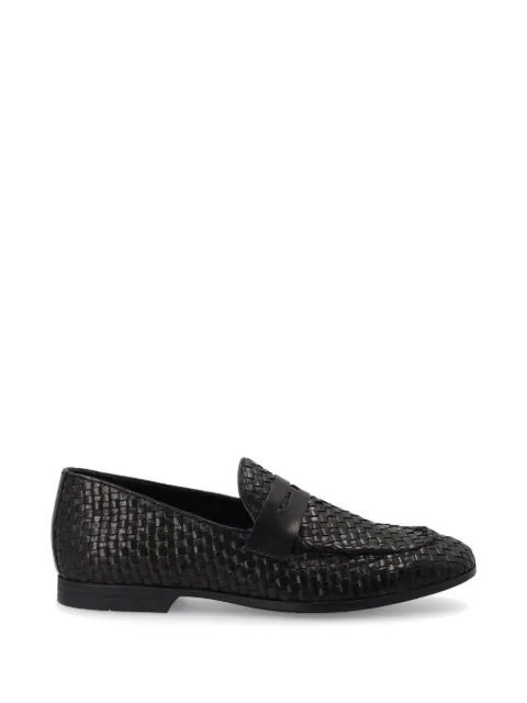 FRAU woven-leather saddle loafers