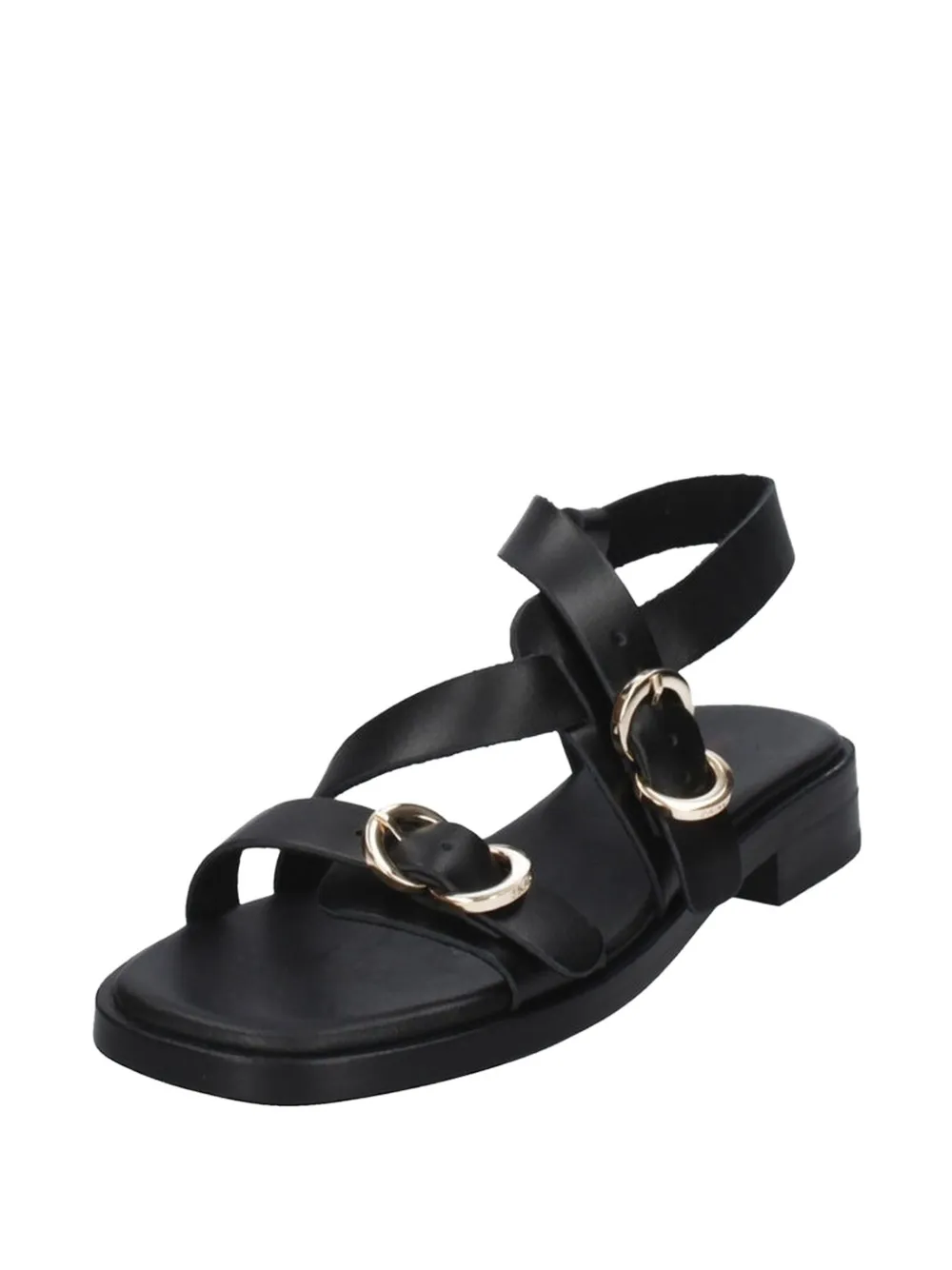 FRAU multi-strap leather sandals Zwart