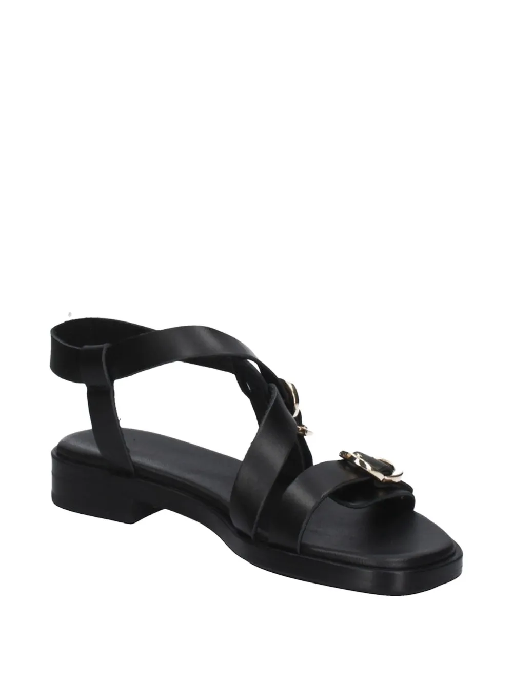 FRAU multi-strap leather sandals Zwart