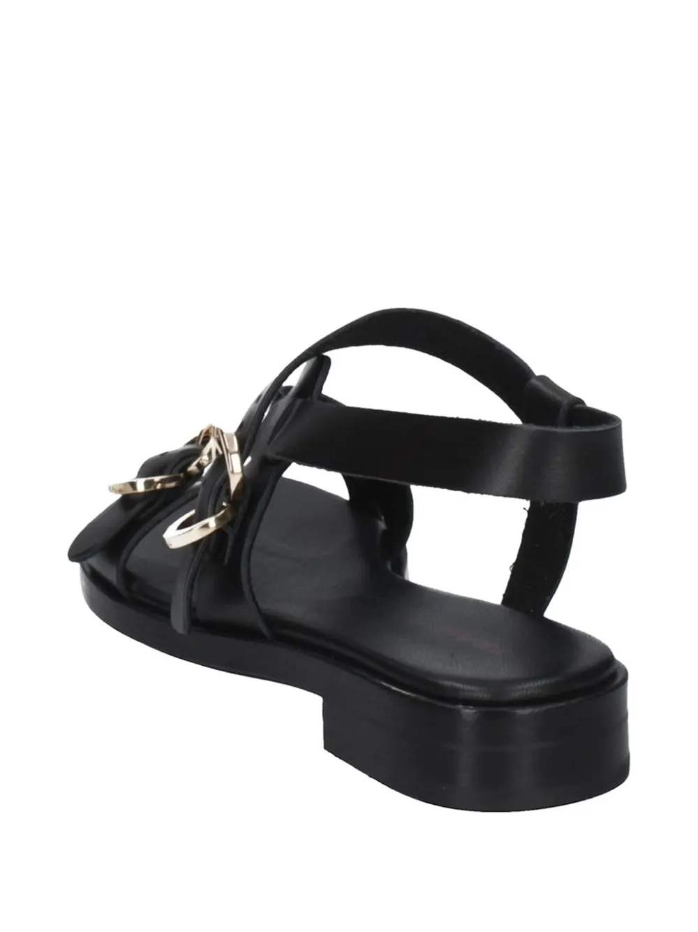 FRAU multi-strap leather sandals Zwart