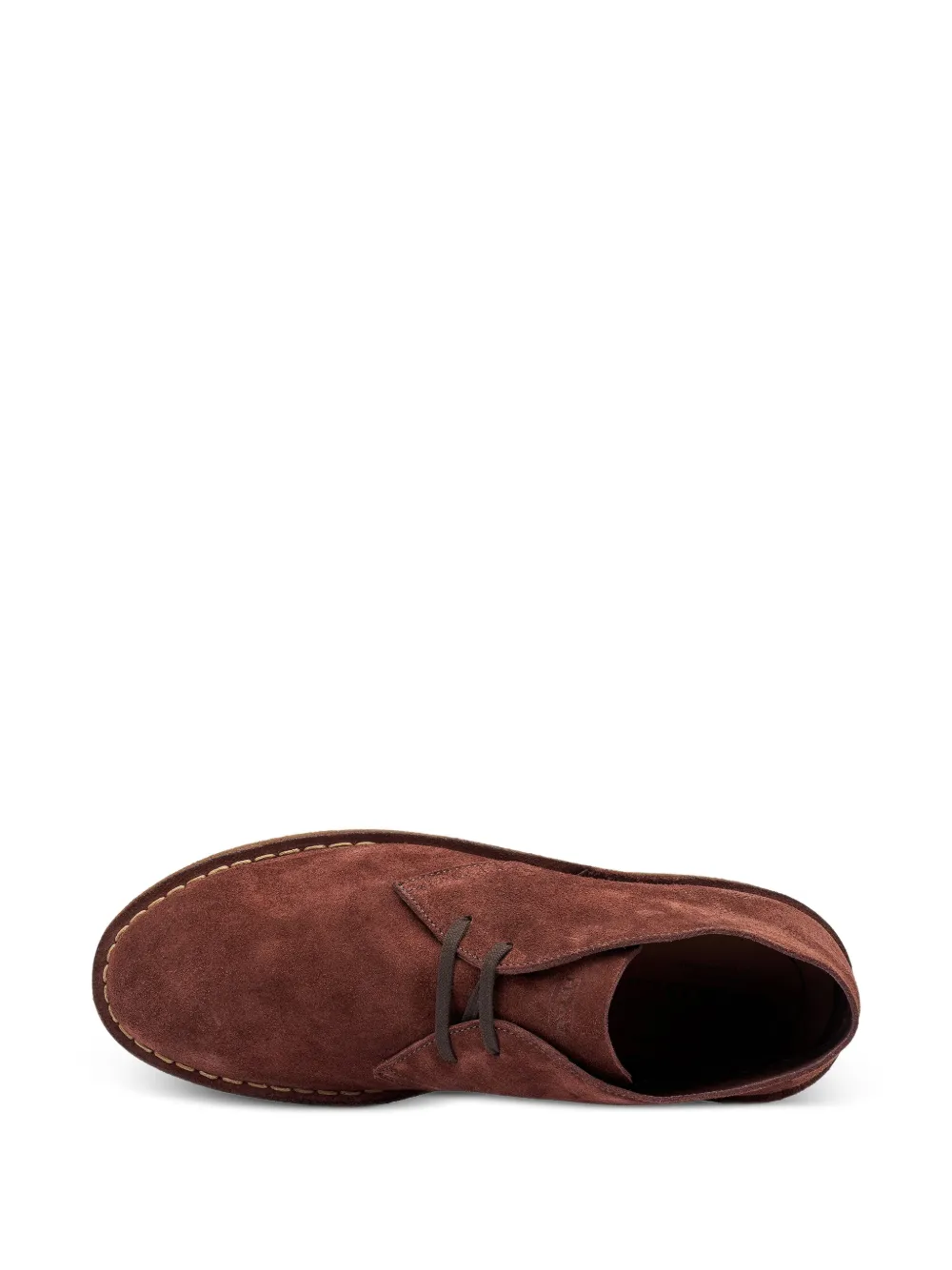 FRAU Suède desert boots met crêpe zool Bruin