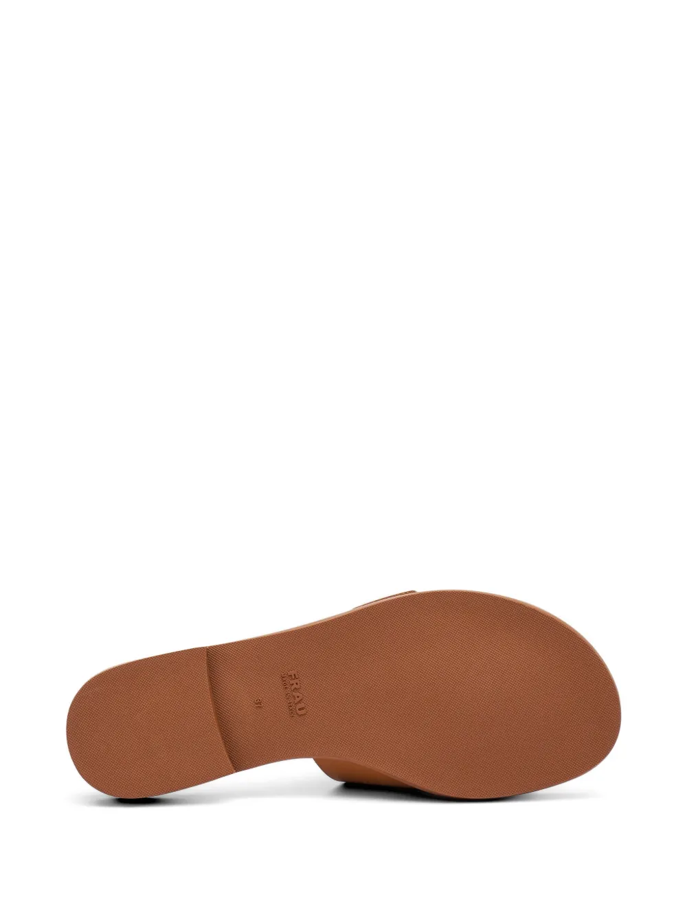 FRAU buckle-detail leather sliders Beige