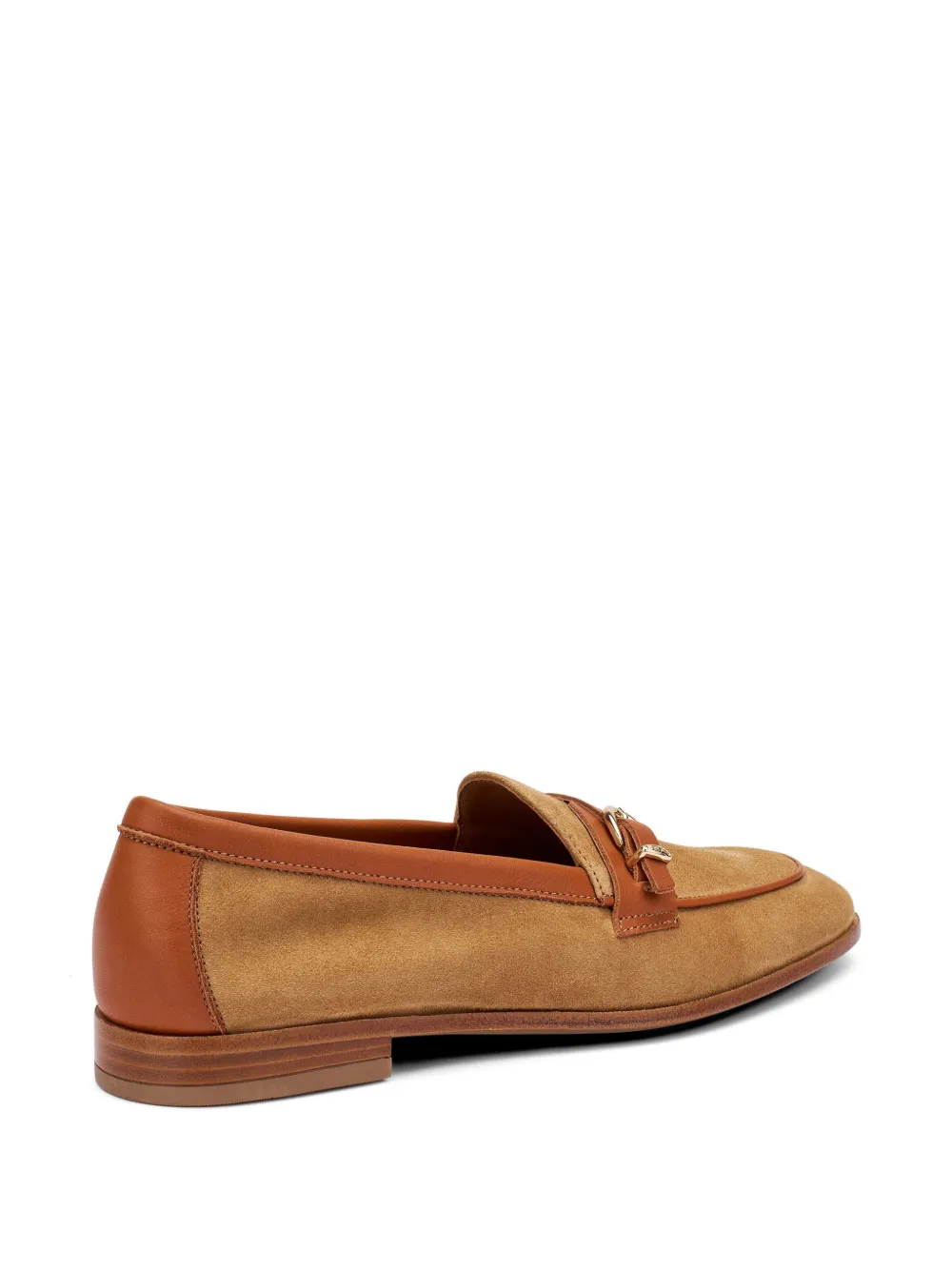 FRAU buckle-detail suede loafers Beige