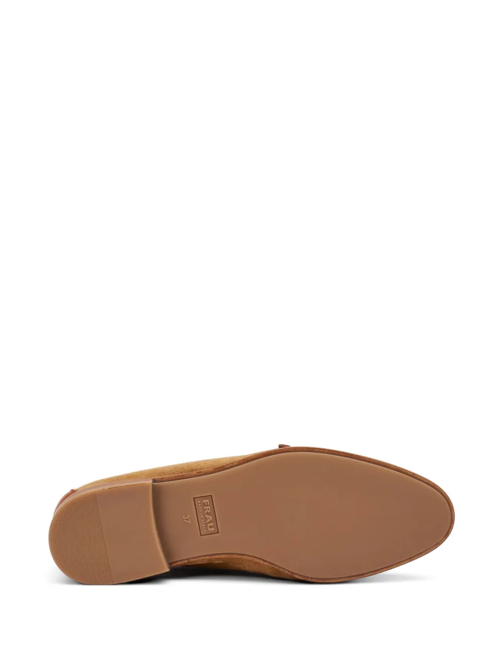 FRAU buckle-detail suede loafers Beige