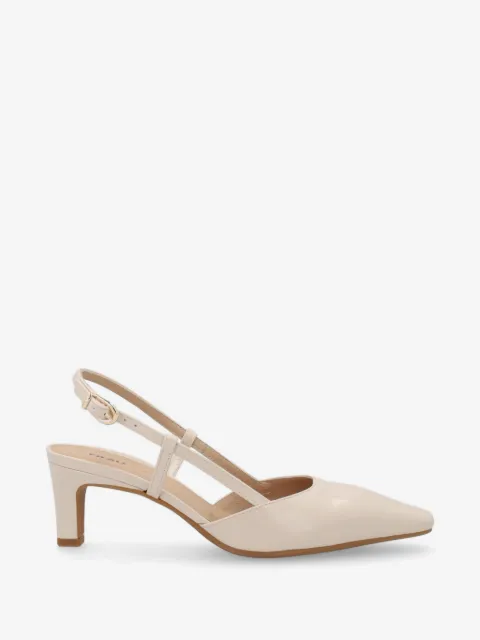 FRAU zapatillas de piel con tira trasera