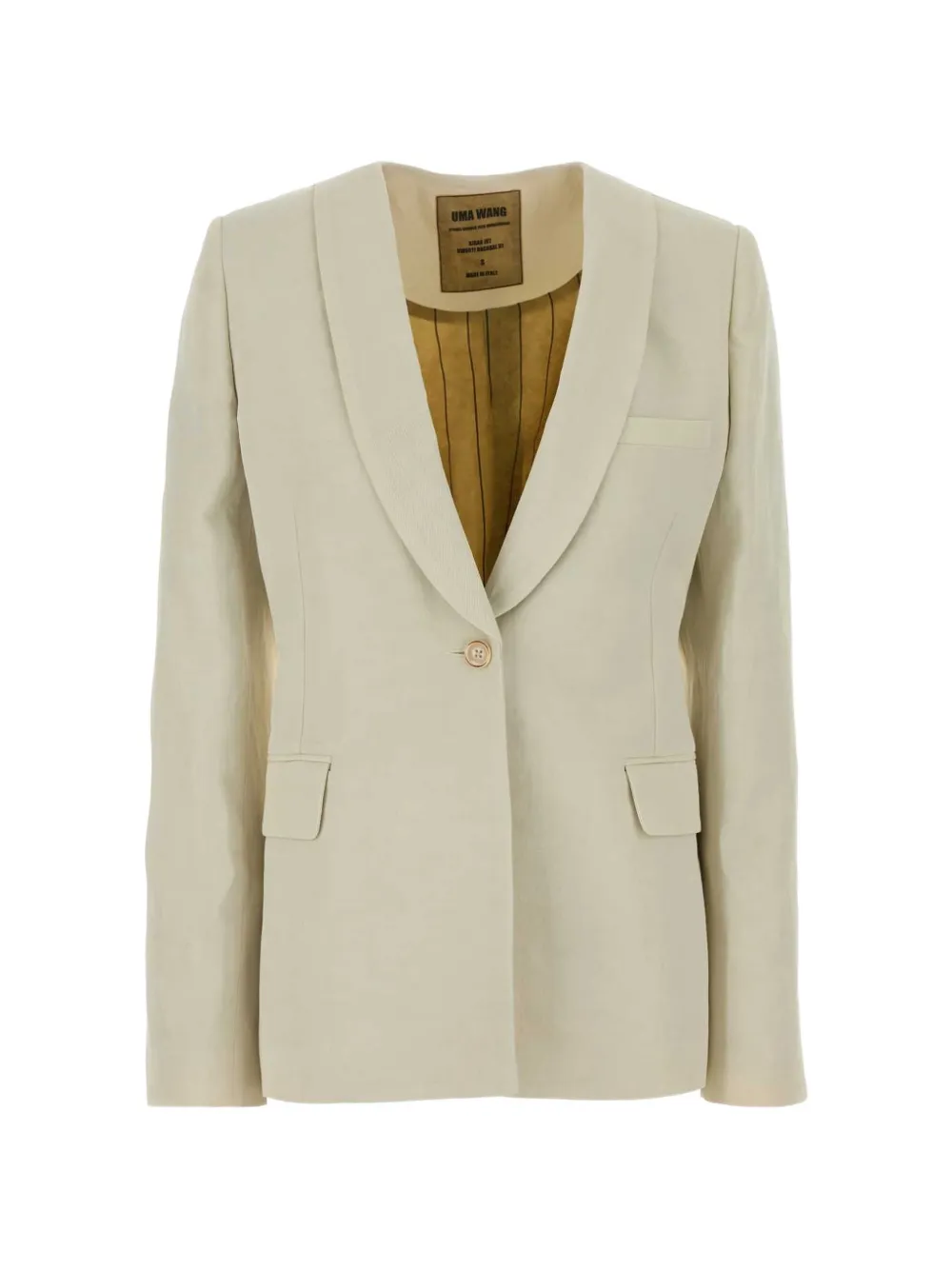 Uma Wang Kiran shawl-lapel blazer - Toni neutri