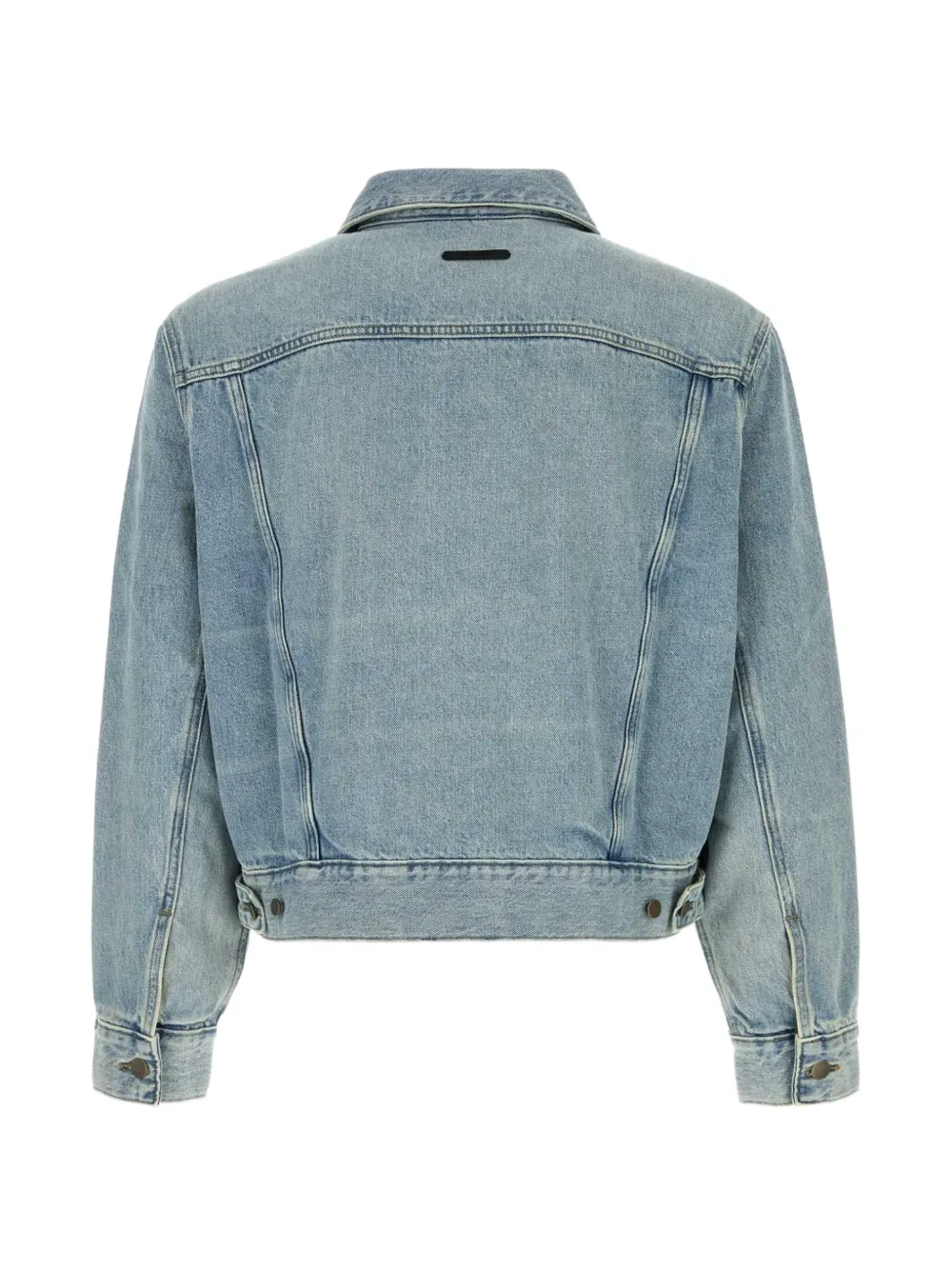 FEAR OF GOD ESSENTIALS denim jack met logopatch Blauw