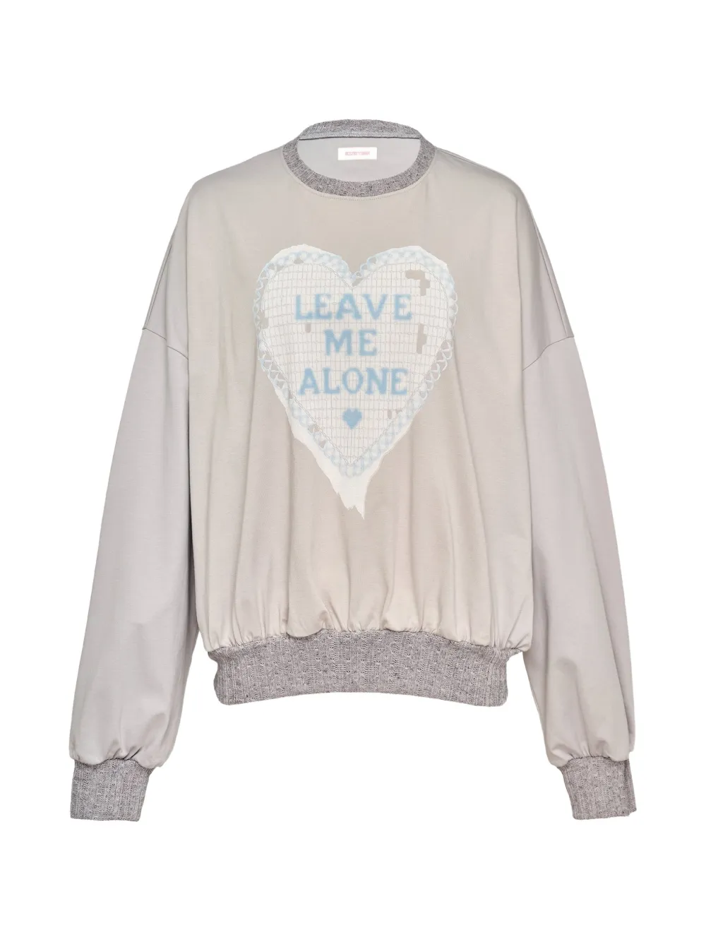 SULTRY VIRGIN heart-print sweatshirt - Grigio