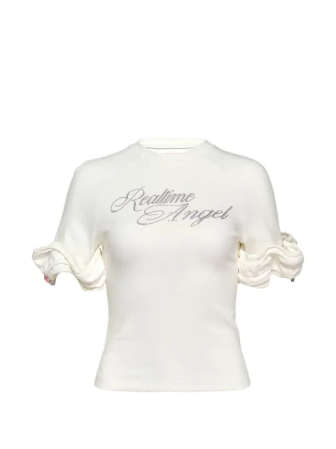 SULTRY VIRGIN ruffle-cuff T-shirt