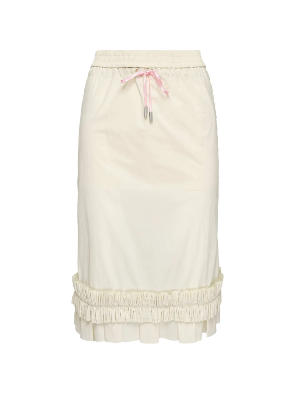 SULTRY VIRGIN ruffled maxi skirt - Toni neutri