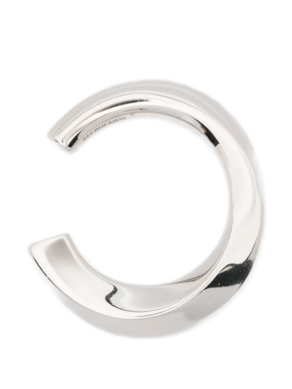 Jacquemus Pre-Owned logo-engraved ear cuff - Argento