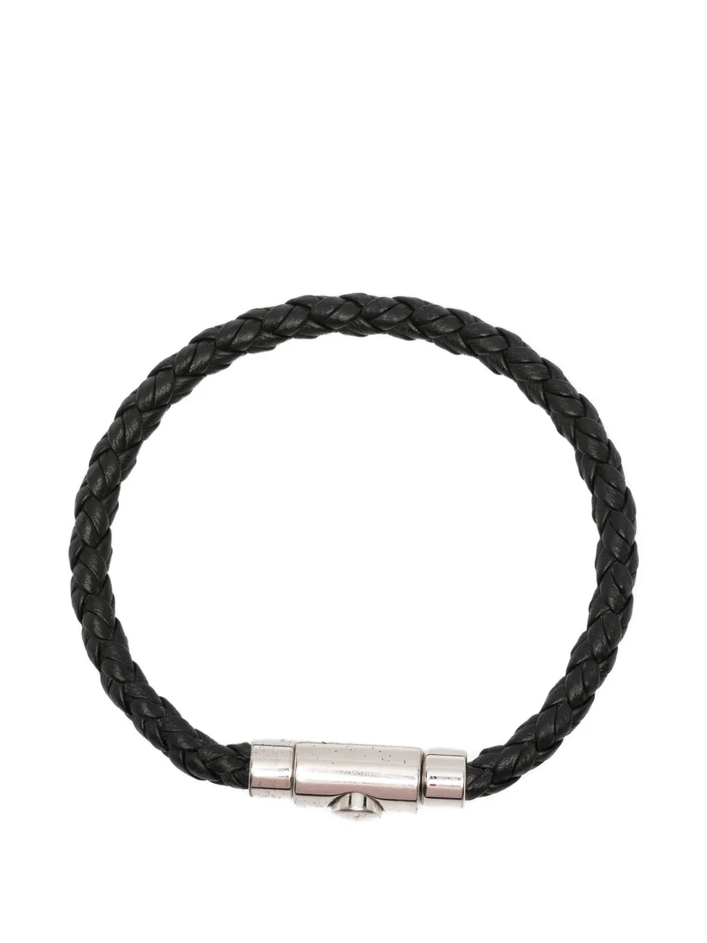 Ferragamo Pre-Owned braided leather bracelet - Argento