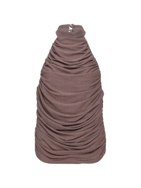 KENZIE KLAMBIE top fruncido con cuello halter