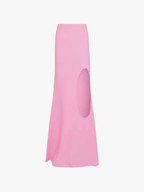 A.W.A.K.E. Mode cut-out flared maxi skirt