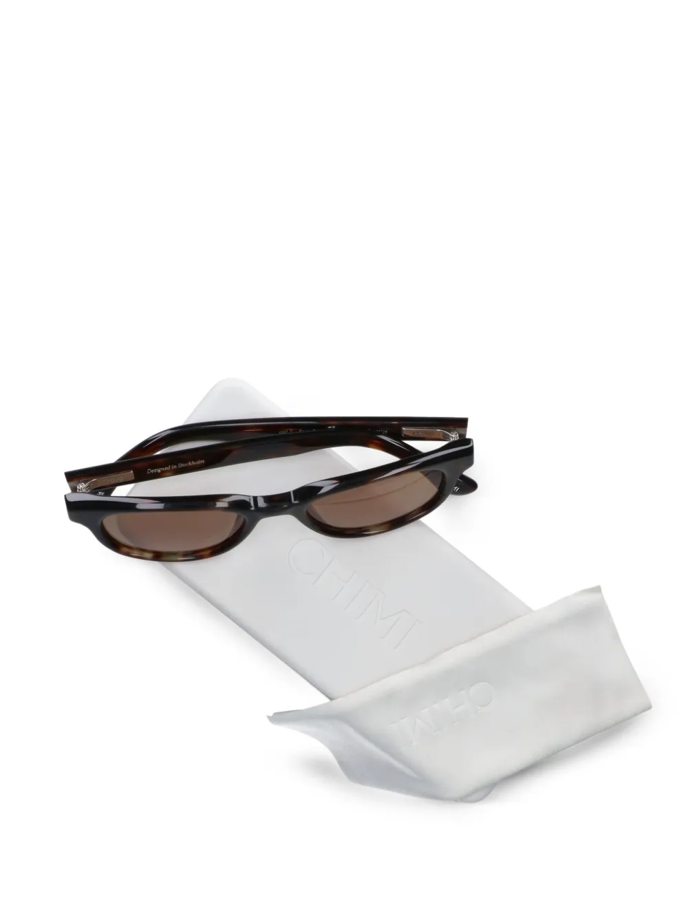 Chimi Lyra zonnebril met schildpadschild-effect Bruin