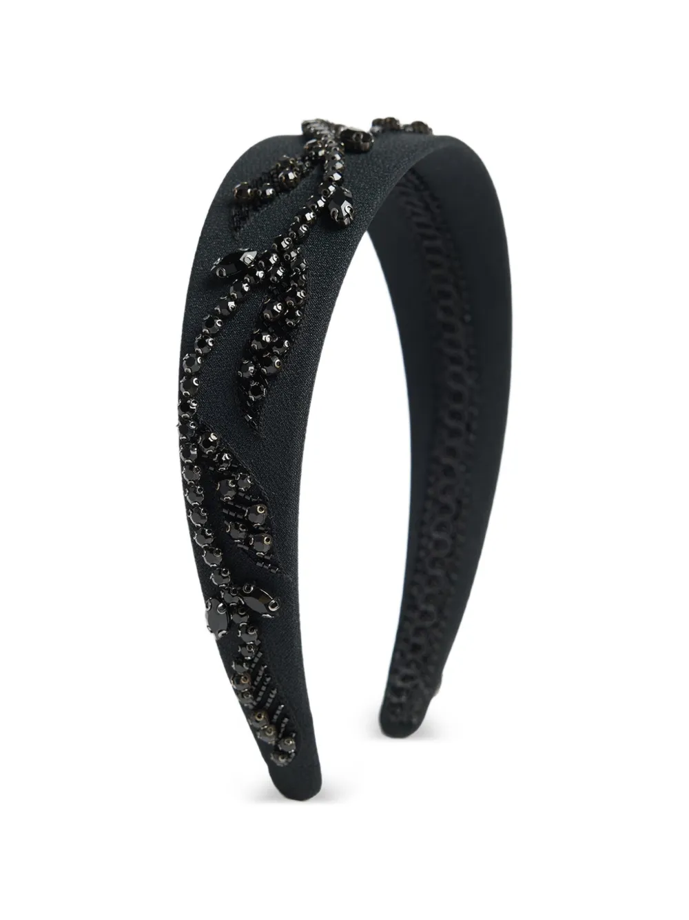 ERDEM embellished wide headband - Nero