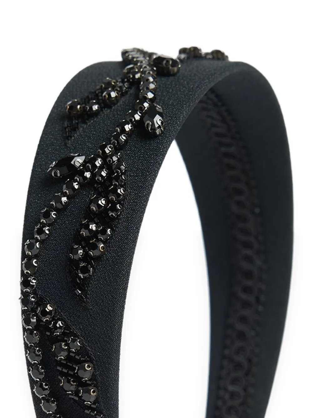 ERDEM embellished wide headband Zwart