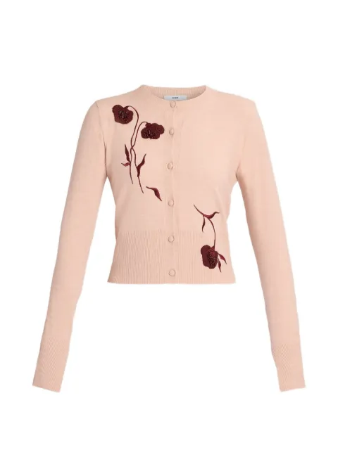 ERDEM embroidered fitted cardigan