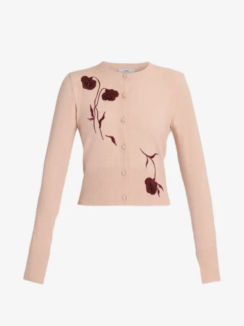 ERDEM embroidered fitted cardigan