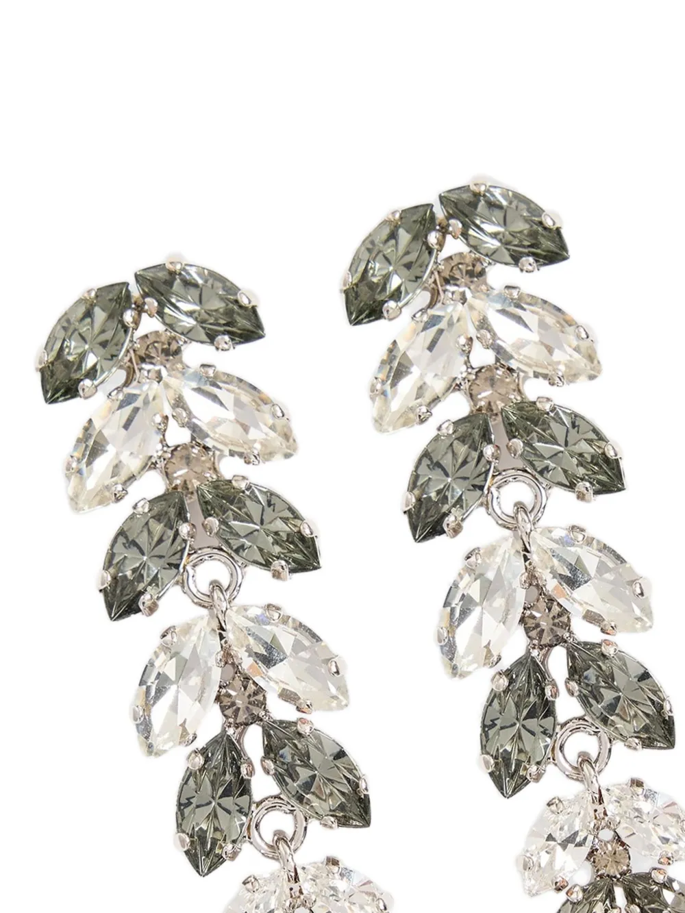  Erdem Crystal-embellished Drop Earrings - Plateado 
