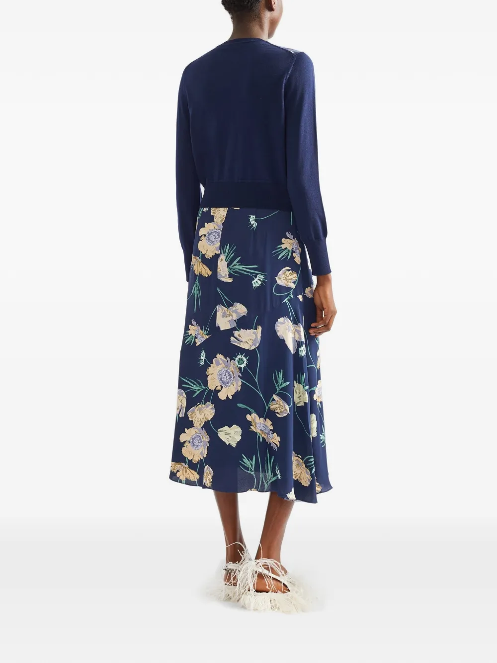ERDEM Vest met bloemenprint Blauw