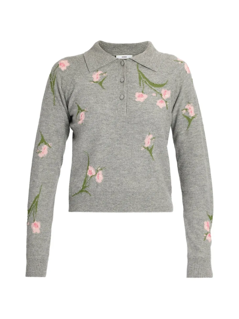 ERDEM floral-knit sweater - Grigio