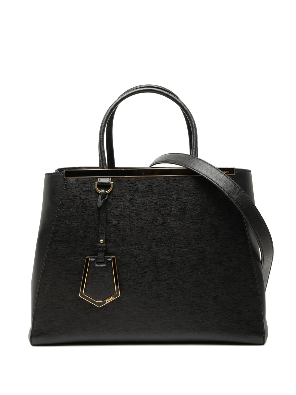 Fendi Pre-Owned 2010-2026 Medium Leather 2Jours satchel - Nero