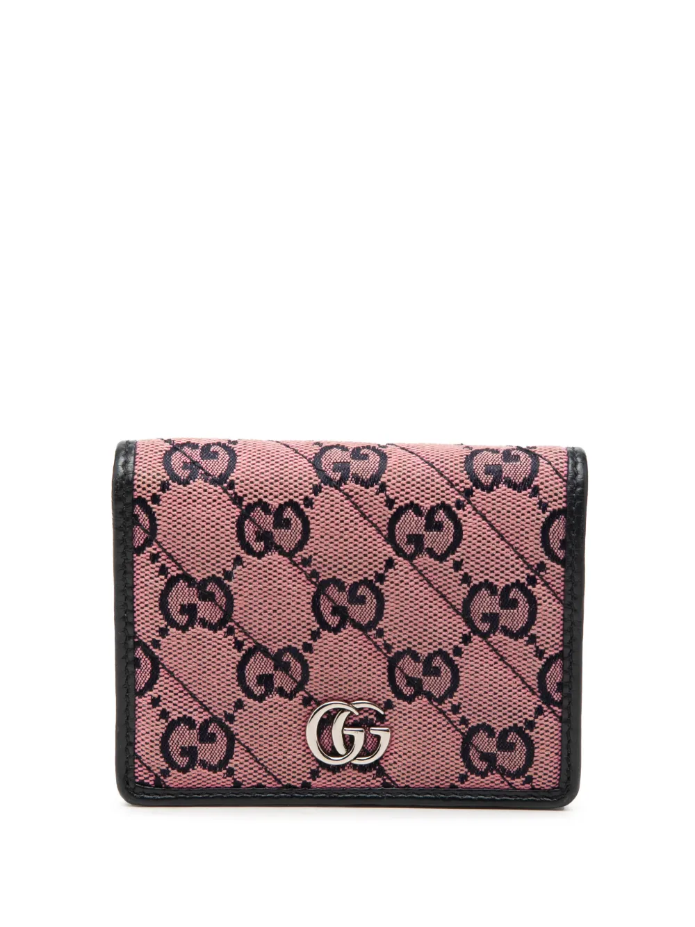 Gucci Pre-Owned 2016-2026 kleines GG Marmont Matelasse-Portemonnaie aus Canvas - Rosa