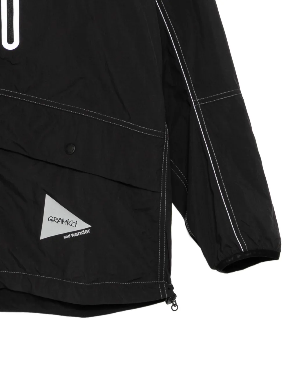and Wander Jack met contrasterend stiksel en logopatch Zwart
