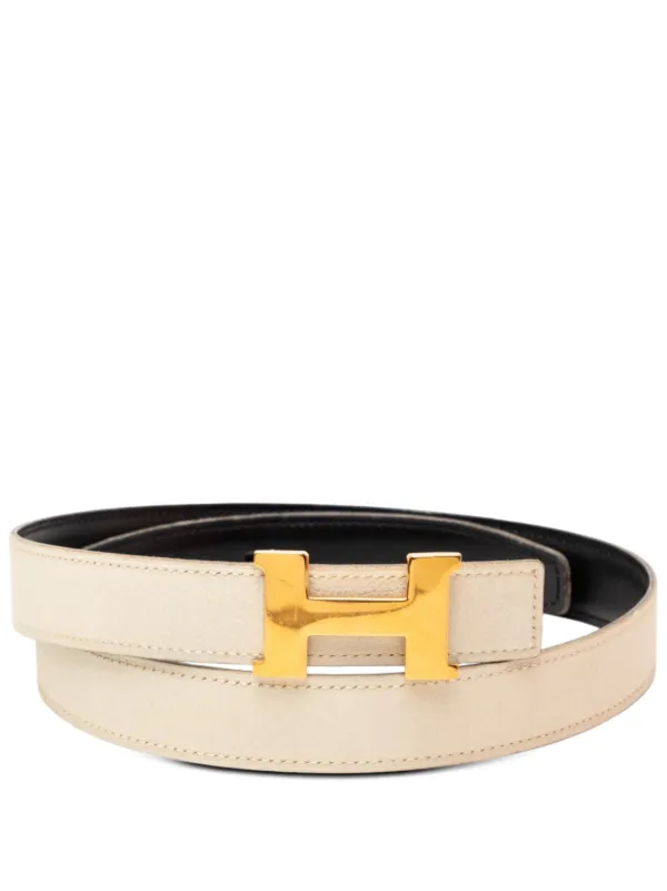 Pre-Loved Hermes Clemence and Gulliver Constance H Reversible Belt Hermès Pre-Loved Hermès Clemence And Gulliver Constance H  main image 3