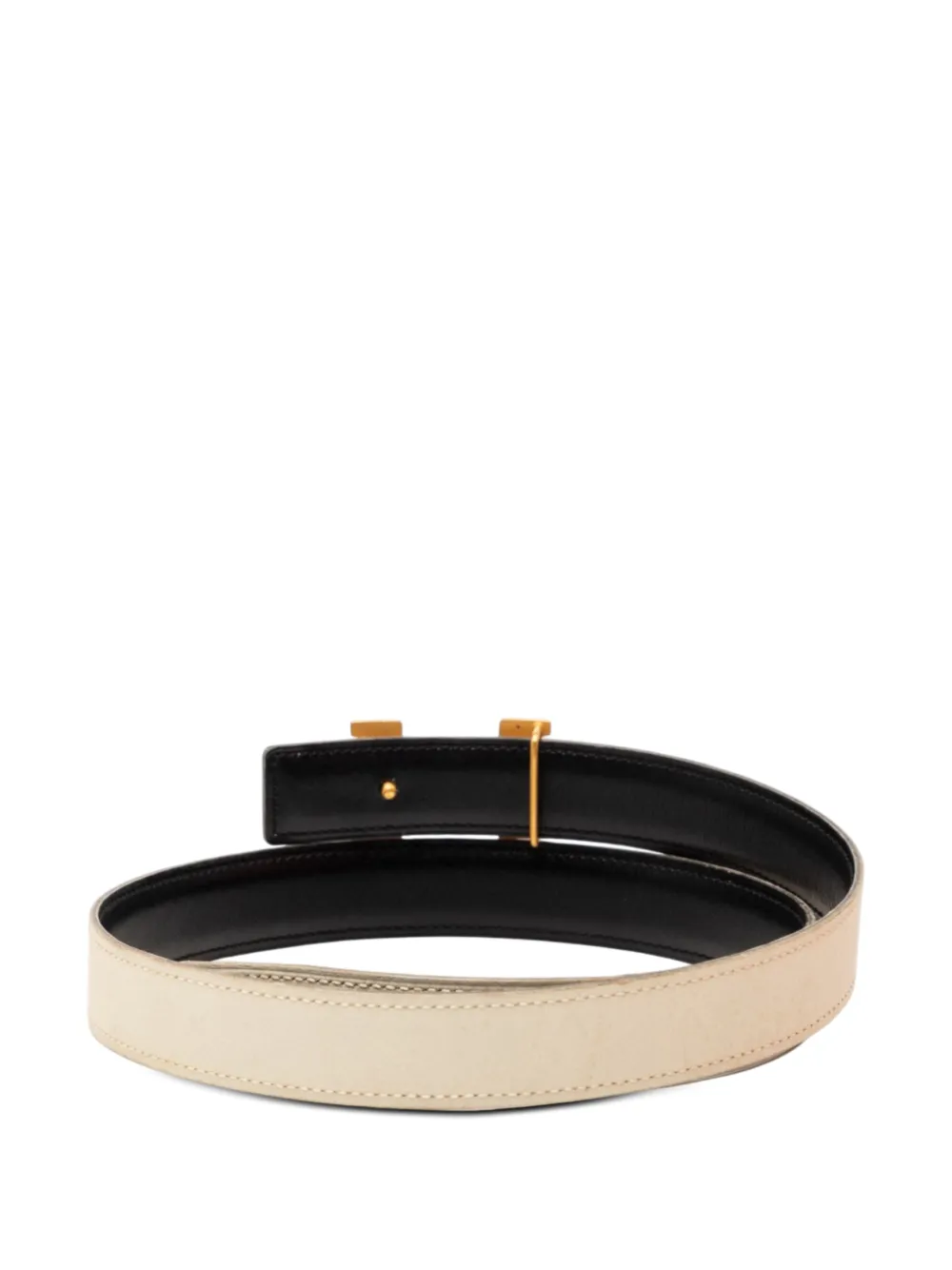 Pre-Loved Hermes Clemence and Gulliver Constance H Reversible Belt Hermès Pre-Loved Hermès Clemence And Gulliver Constance H  main image 4