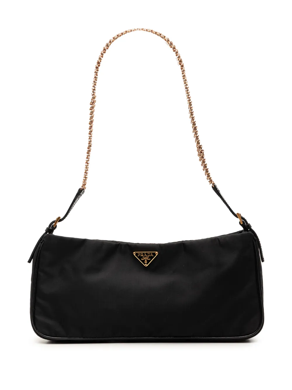 Prada Pre-Owned 2000-2013 Tessuto Chain shoulder bag - Black