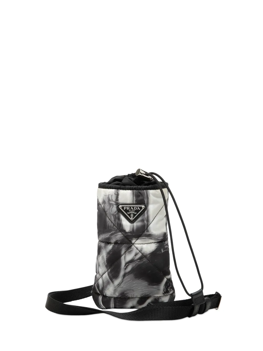 Prada Pre-Owned 2013-2026 Re Nylon Printed Phone Pouch crossbody bag - Black