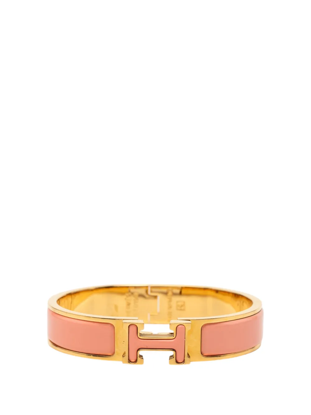 Hermès Pre-Owned 2000-2025 Narrow Enamel Clic H Bracelet PM costume bracelet - Rosa
