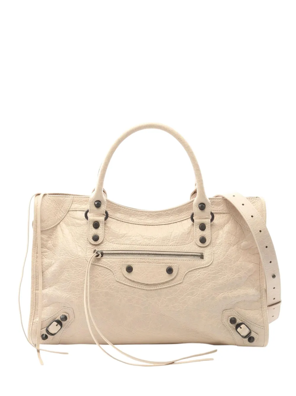 Balenciaga Pre-Owned 2010-2026 Motocross Classic City M satchel - Toni neutri