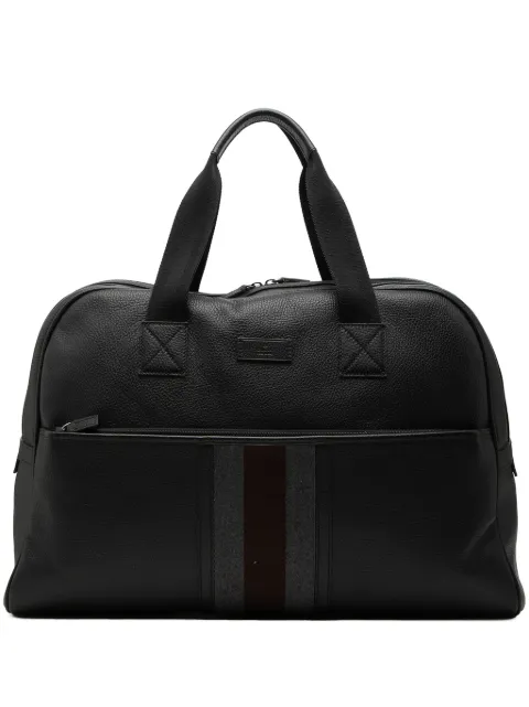 Gucci Pre-Owned 2000-2015 Web Leather travel bag