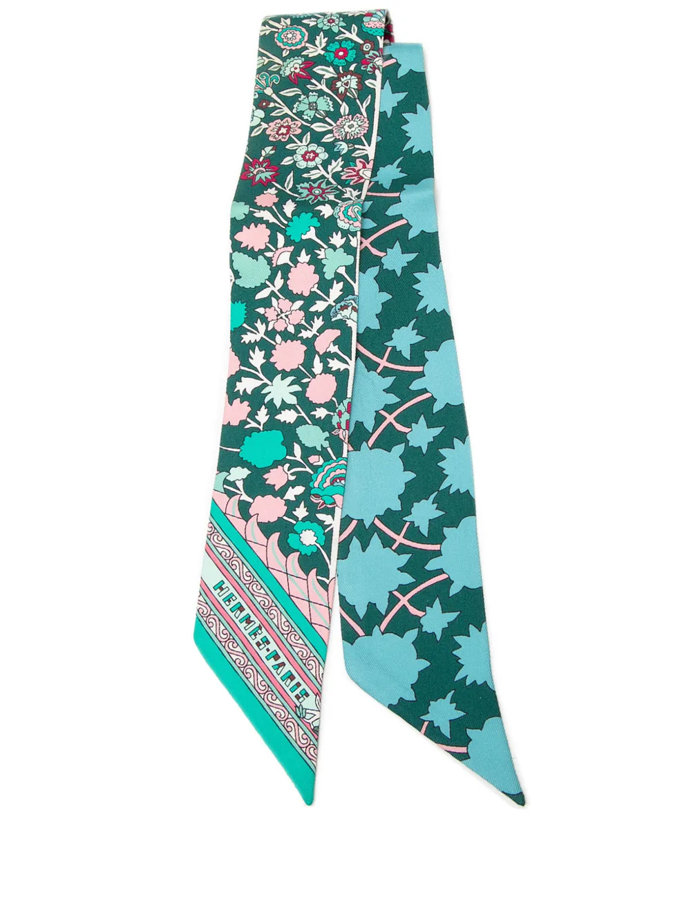 Hermès Pre-Owned 2010-2025 Tapis Persans Schal aus Seidentwill - Blau