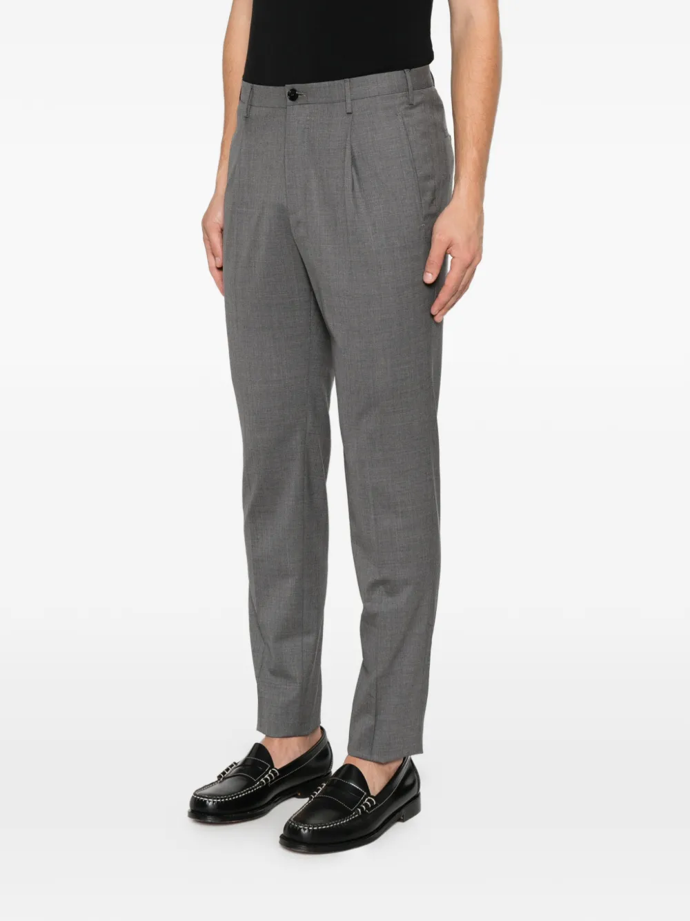 Incotex Broek met toelopende pijpen Grijs