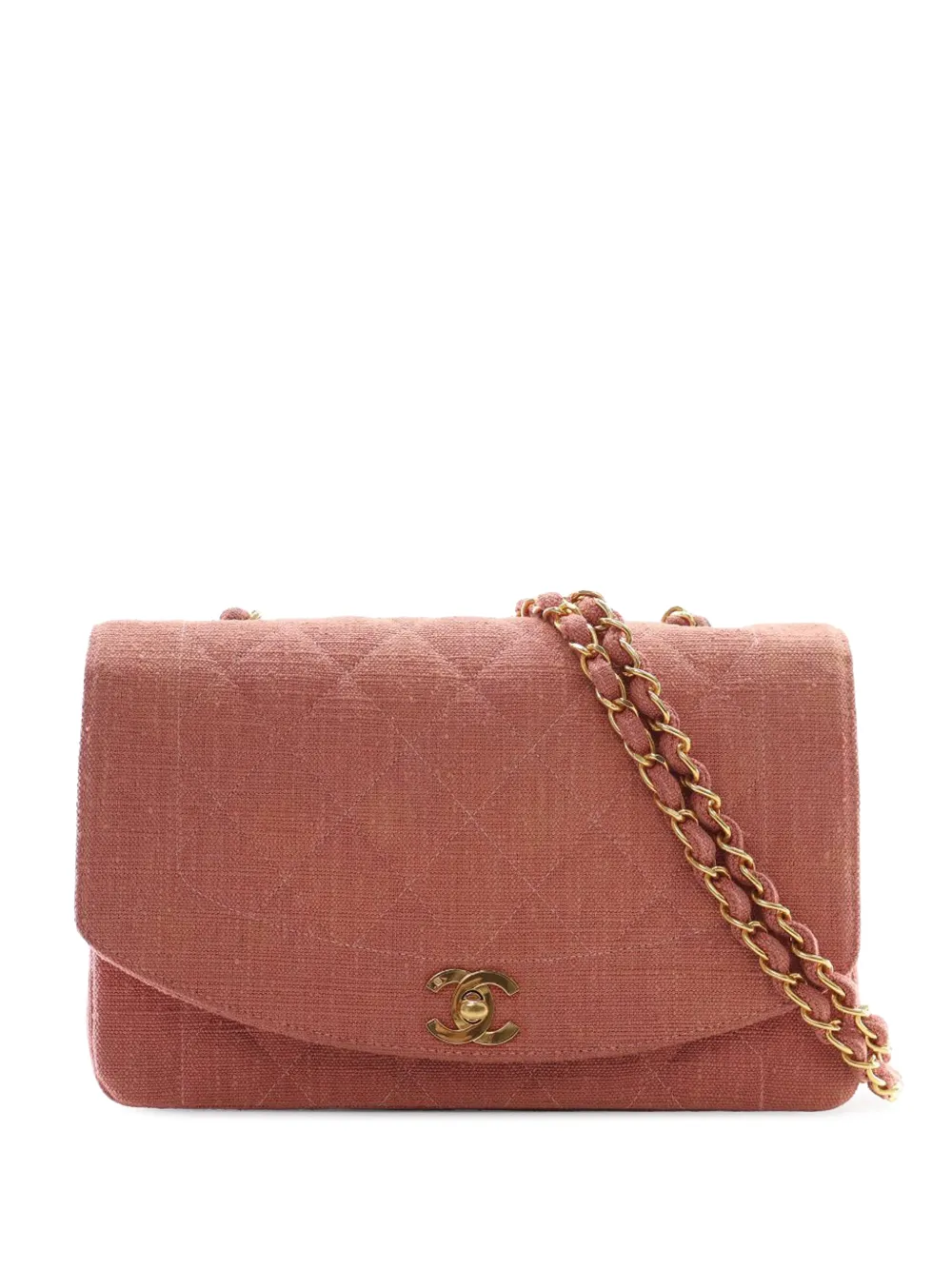 CHANEL Pre-Owned 1991-1994 Medium Jersey Diana Flap crossbody bag - Rosa
