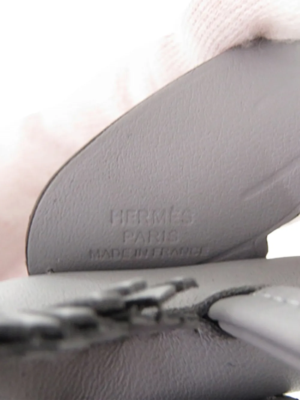  Hermès Pre-owned Portachiavi Milo Grigri Rodeo Pegasus Bag Charm Pm In Pelle Di Agnello 2025 - Grigio 