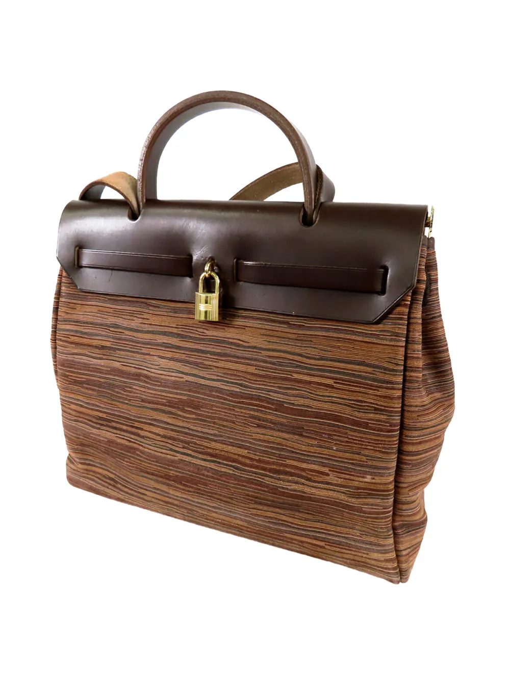 Hermès Pre-Owned 2003 Vibrato and Vache Herbag PM satchel - Brown