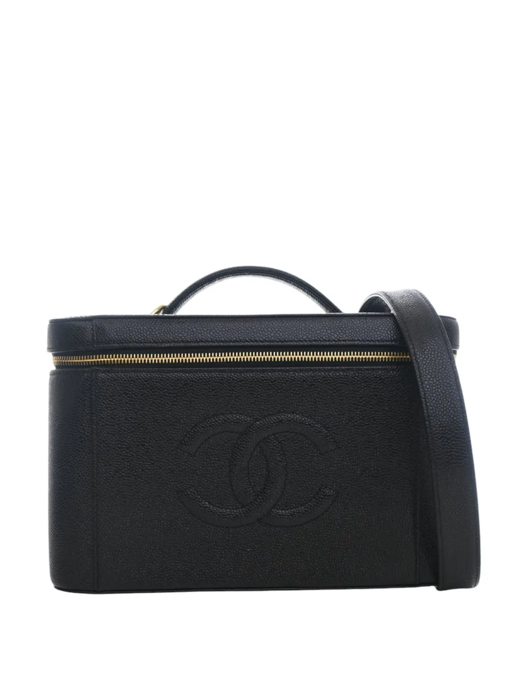 CHANEL Pre-Owned 1997-1999 CC Caviar Vanity Bag satchel - Nero