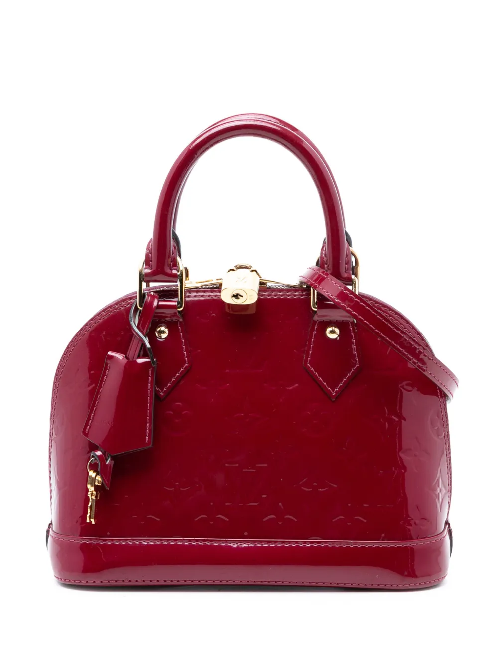 Louis Vuitton Pre-Owned 2016 Monogram Vernis Alma BB satchel - Viola