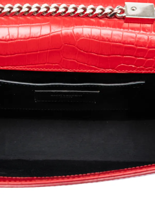 Saint Laurent Pre-Owned 2016 ミディアム クロコエンボスレザー